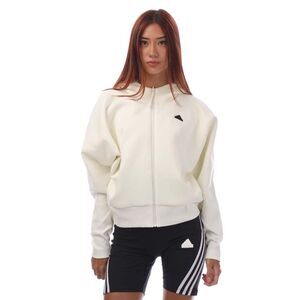 Adidas Womens/Ladies Z.N.E. Full Zip Hoodie / Off White